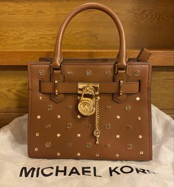 MICHAEL KORS 브라운 새첼 스몰 2way 토트백