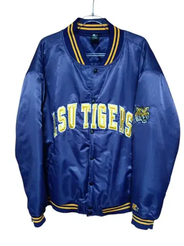 스타터 루이지애나 대학 타이거즈 바시티 자켓 구제 의류