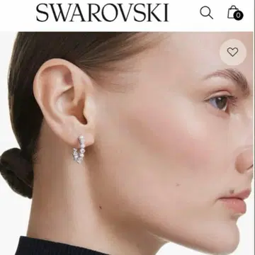 스와로브스키 후프 귀걸이