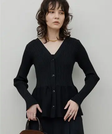 GALLARDAGALANTE [ 앞뒤 2way ] 페플럼 2WAY 가디건