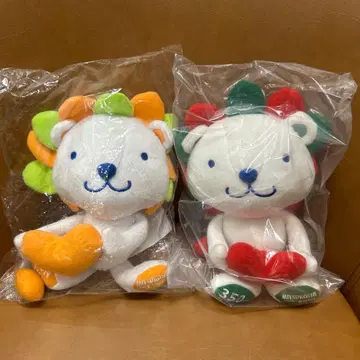 미츠코시 라이온 봉제 인형 2023 겨울 2024 여름 2체 세트 미개봉