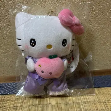 헬로키티 므뉴구루미 파티오 키링 봉제 인형