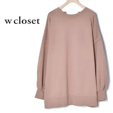 Wcloset 백리본 BIG 맨투맨 트레이닝복 맨투맨 긴팔