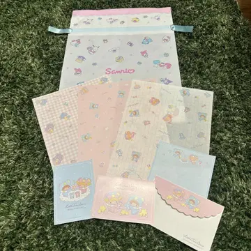 키키라라 리틀트윈스타 페이퍼 레터세트 기프트 봉투 별하늘