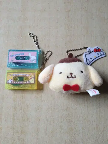 산리오 마스코트 키링 가챠가챠 3개 세트