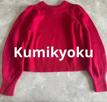 새상품급 23AW 쿠미교쿠 2웨이 울 캐시미어 퍼프 슬리브 니트 2