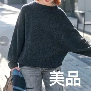 새상품급 스픽 앤 스팬 보틀넥 돌먼 슬리브 니트 울 일본제