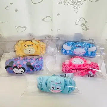 산리오 캐릭터즈 nyoronyoronyoro 헤어밴드 5종 세트