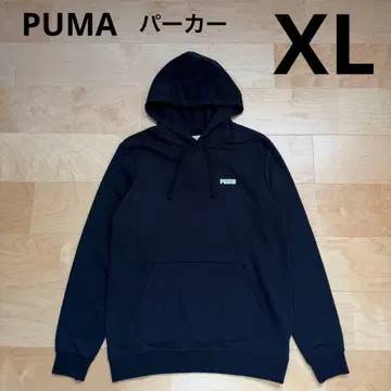 PUMA 푸마 후드티 후드 부착 남성용 심플 블랙 XL 새상품