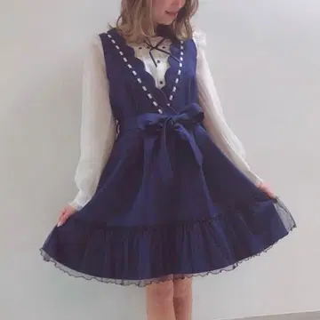 택 포함 새상품 LIZLISA 점프스커트 블라우스 2세트