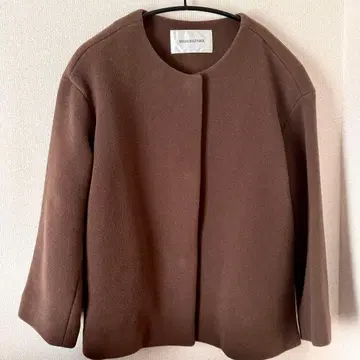브라운 노카라 자켓