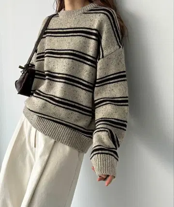 El mar 네프 보더 크루 니트