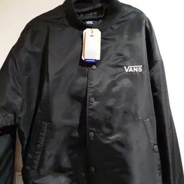 VANS 블랙 나일론 점퍼