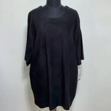 일본제 새상품 따뜻한 소재 드롭 소매 롱 베스트 블랙 여성