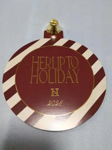 하립투 홀리데이 쇼핑백 특전 종이 참 + 방울