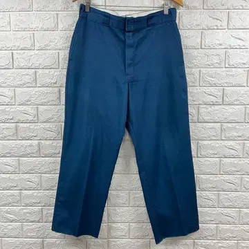 80s Dickies 874 치노 팬츠 USA제 네이비 치비택 W34