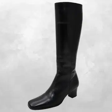 피티 피티 가죽 우드힐 롱 부츠 22.5cm