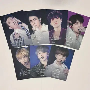 BTS LYS JAPAN EDITION 특전 포토카드 7장 세트