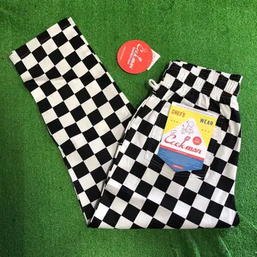 Cookman 쿠쿠만 셰프 팬츠 스테디셀러 체크 무늬 체커 패턴 L