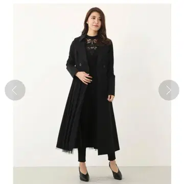 [최종 가격 인하] rienda 트렌치코트 튤 블랙 S사이즈