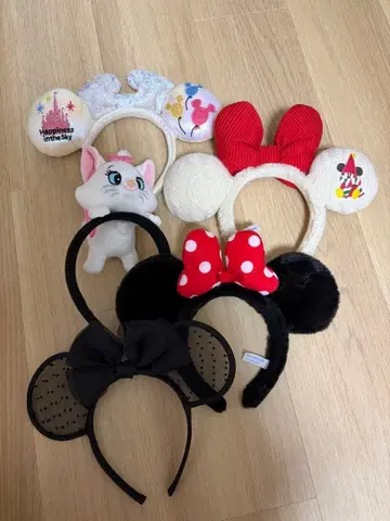 디즈니 캐릭터 머리띠 5개 세트