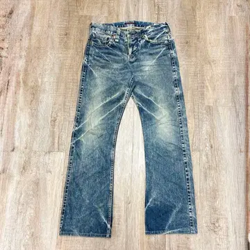 BlueWay Company 청바지 30인치 일본제 데미지 가공