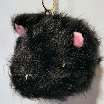 고양이 검은 고양이 아트 인형 키링 세밀한 눈매