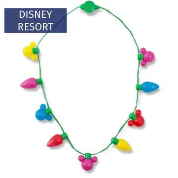디즈니 리조트 크리스마스 일루미네이션 라이트 빛나는 완구 목걸이