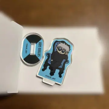 지로리 트레이딩 미니 아크릴 스탠드 고죠 사토루 chair blue