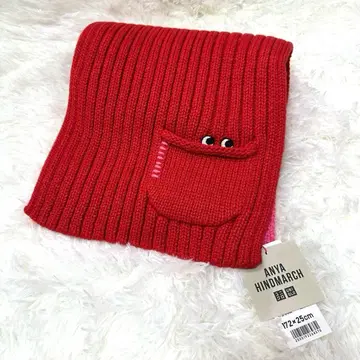 [ 새상품 ] 유니클로 x ANYA HINDMARCH 히트텍 니트 머플러