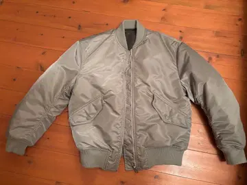 UNIQLO U 리버서블 MA-1 스타일 자켓 그레이 L