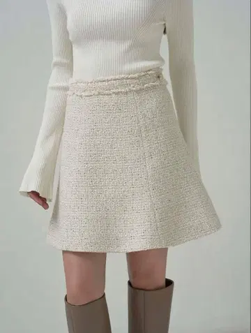 snidel 트위드 미니 스커트