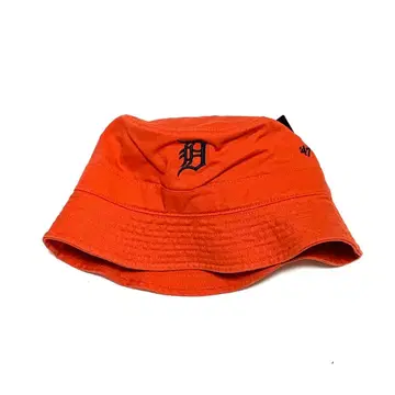 디트로이트 타이거즈 새상품 47브랜드 코튼 버킷햇 오렌지