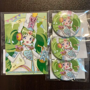 프리파라 마루쿠지 꿈 두근 마칭 코디 파루루 캔뱃지 특전