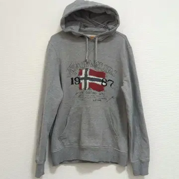 NAPAPIJRI 그레이 후드티 사이즈 L 1987