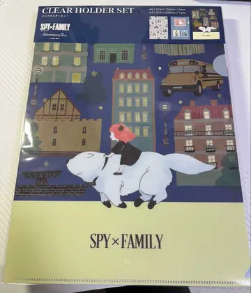 애프터눈 티 스파이 패밀리 콜라보 클리어 파일 3개 세트