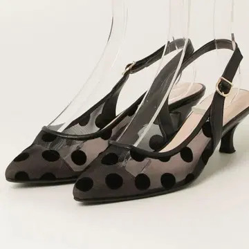 DIANA 다이애나 diana 도트 시스루 시어 샌들 뮬