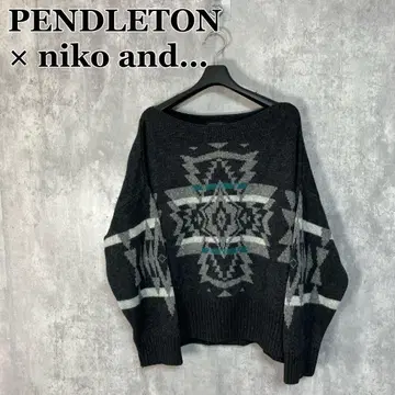 PENDLETON x niko and - 별주 니트 스웨터