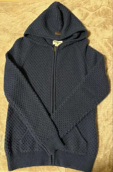 BILLABONG 네이비 니트 후드 부착 후드티