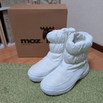 moz 화이트 부츠 지퍼 포함