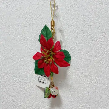 초레어 레트로 헬로키티 스트랩 (포인세티아)