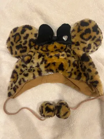 레오파드 무늬 팬 캡