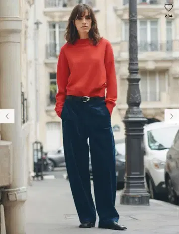 인터넷 완판 유니클로 코듀로이 커브 팬츠 네이비