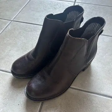 L.L.Bean 천연 가죽 부츠 다크 브라운 가죽 신발 숏부츠