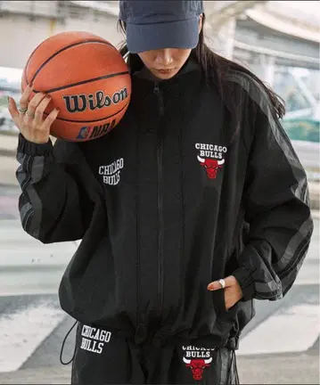 남성용 NBA 나일론/플리스 보아 리버서블 나일론 트랙 블루종