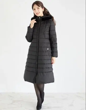 tocco 탈부착 가능한 퍼 극세사 롱 코트