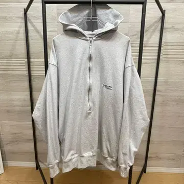 CAHLUMN [카우람] 하프 지퍼 후드 후드티 [size L]