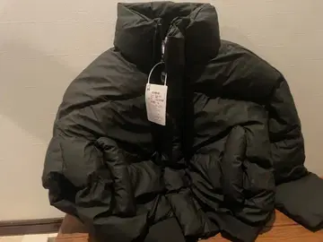 블랙 다운 자켓 숏 기장 L 사이즈