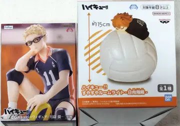 하이큐!! 츠키시마 케이 히나타 쇼요 피규어 & 룸 라이트 2종 세트