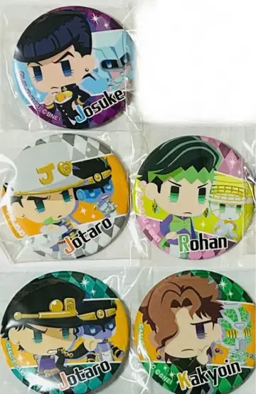 죠죠의 기묘한 모험 피타파타팝 캔뱃지 죠타로 죠스케 죠죠 5개